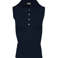 Greg Norman Ladies Freedom Pique Sleeveless Golf Polo Shirt