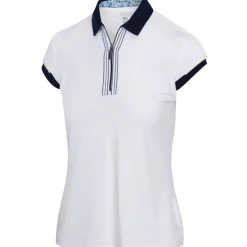 Greg Norman Ladies Nikki ML75 Stretch Capped Sleeve Golf Polo Shirt