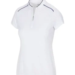Greg Norman Ladies Scallop Collar Golf Polo Shirt
