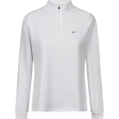 Greg Norman Ladies Textured Quarter Zip Midlayer