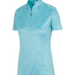 Greg Norman Ladies Tropical Menagerie Zip Golf Polo Shirt