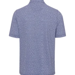 Greg Norman Men's Abstract Shark Tooth Golf Polo Shirt