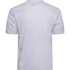 Greg Norman Men's Geo Fan Swirl Golf Polo Shirt