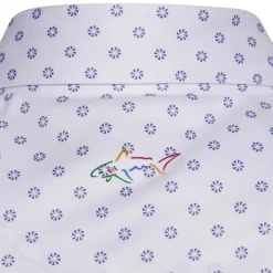 Greg Norman Men's Geo Fan Swirl Golf Polo Shirt