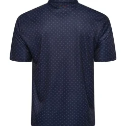 Greg Norman Men's Geo Fan Swirl Golf Polo Shirt