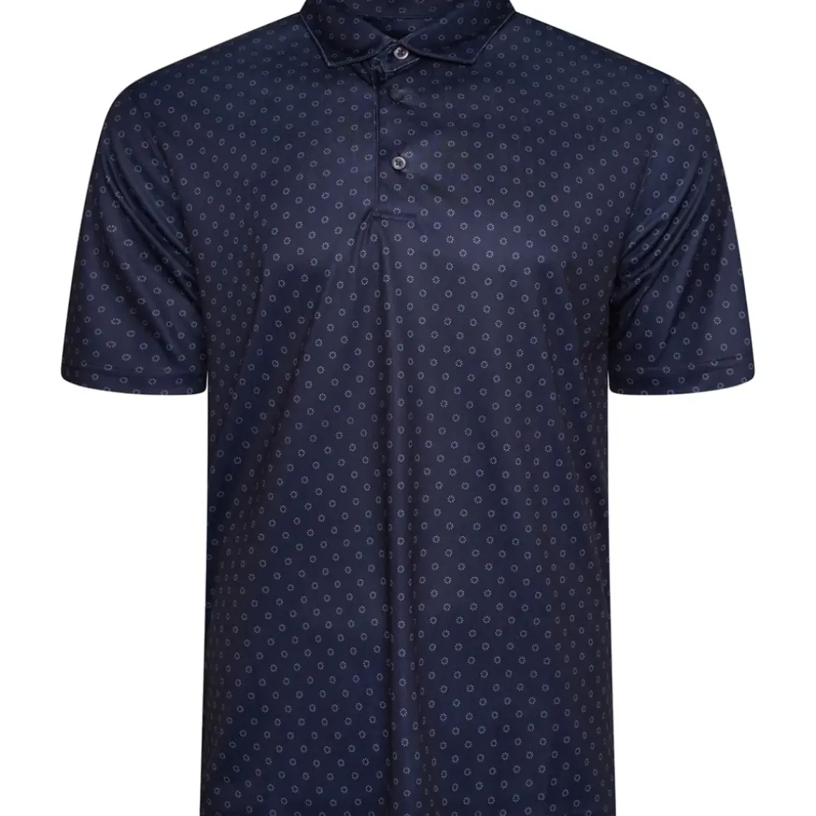 Greg Norman Men's Geo Fan Swirl Golf Polo Shirt