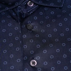 Greg Norman Men's Geo Fan Swirl Golf Polo Shirt