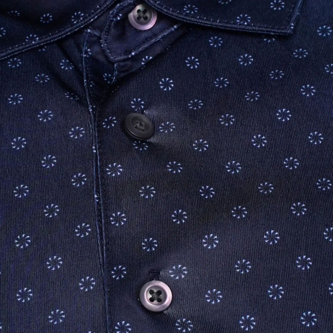 Greg Norman Men's Geo Fan Swirl Golf Polo Shirt