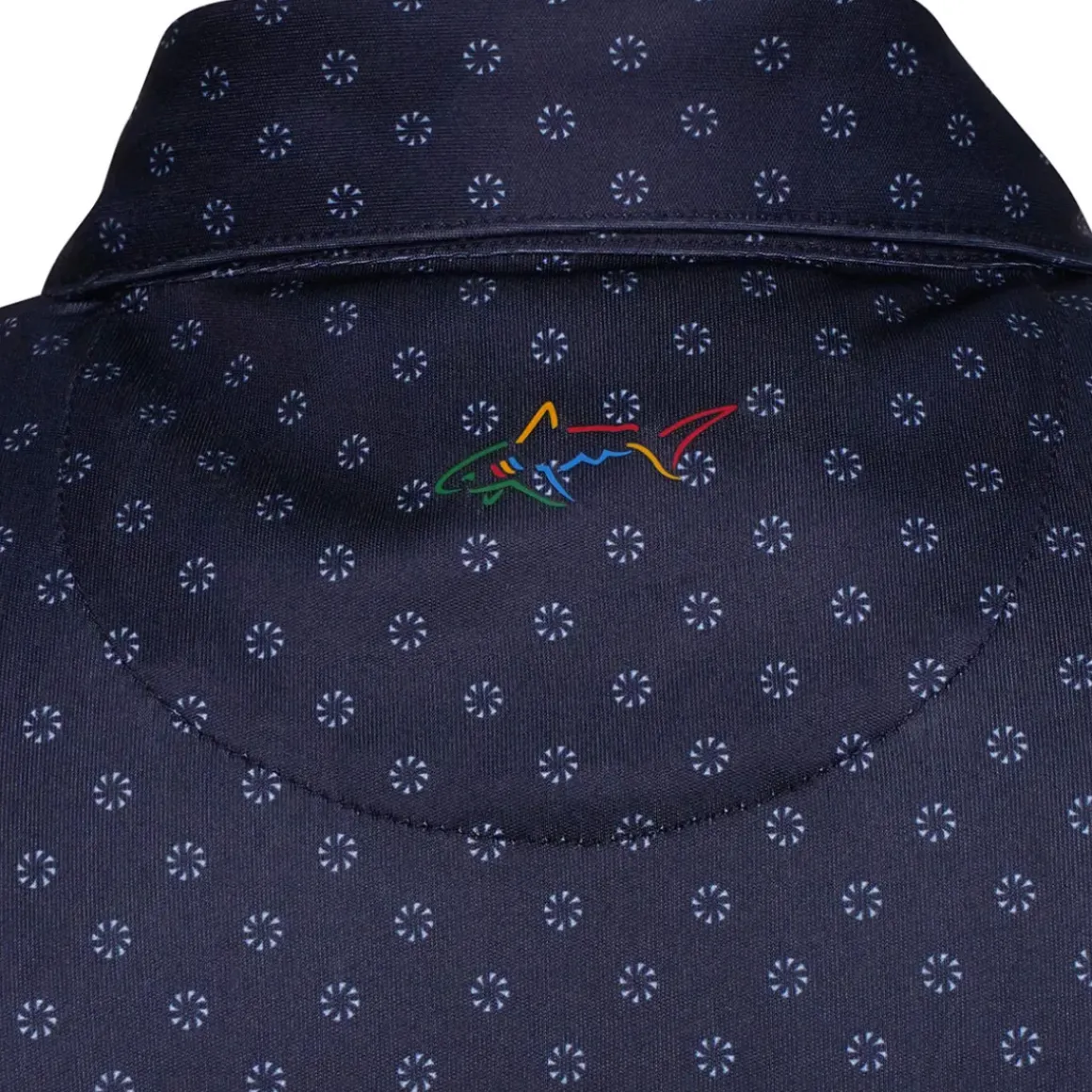 Greg Norman Men's Geo Fan Swirl Golf Polo Shirt