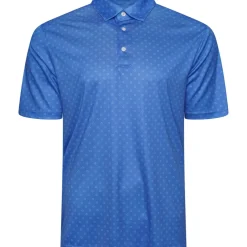 Greg Norman Men's Geo Fan Swirl Golf Polo Shirt