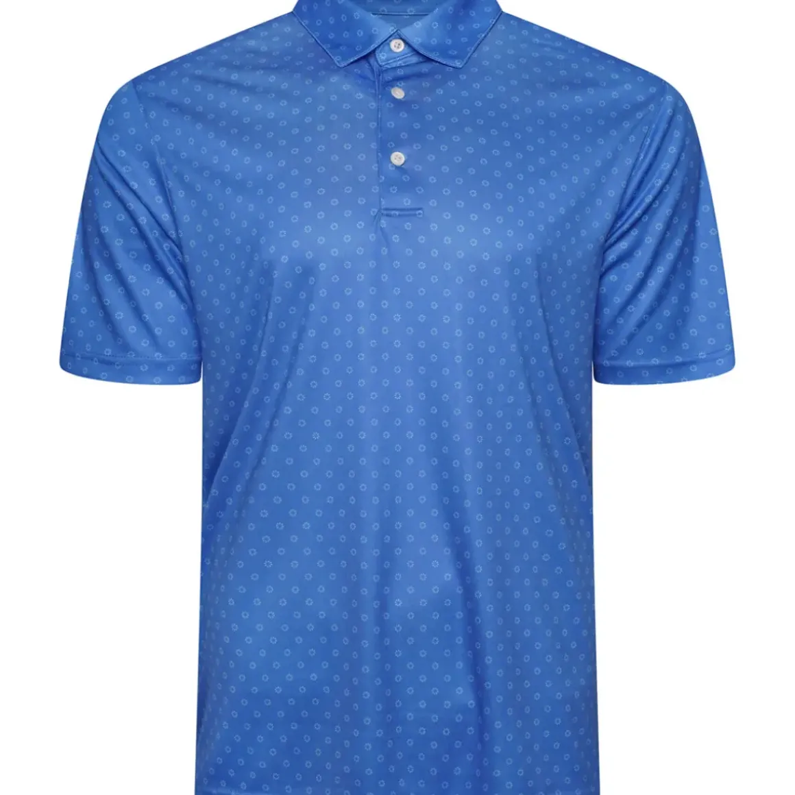 Greg Norman Men's Geo Fan Swirl Golf Polo Shirt