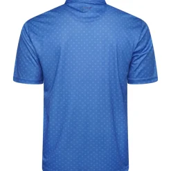 Greg Norman Men's Geo Fan Swirl Golf Polo Shirt