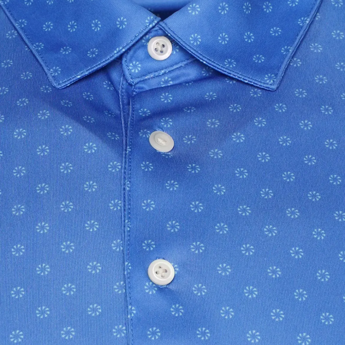 Greg Norman Men's Geo Fan Swirl Golf Polo Shirt