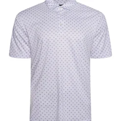 Greg Norman Men's Geo Fan Swirl Golf Polo Shirt