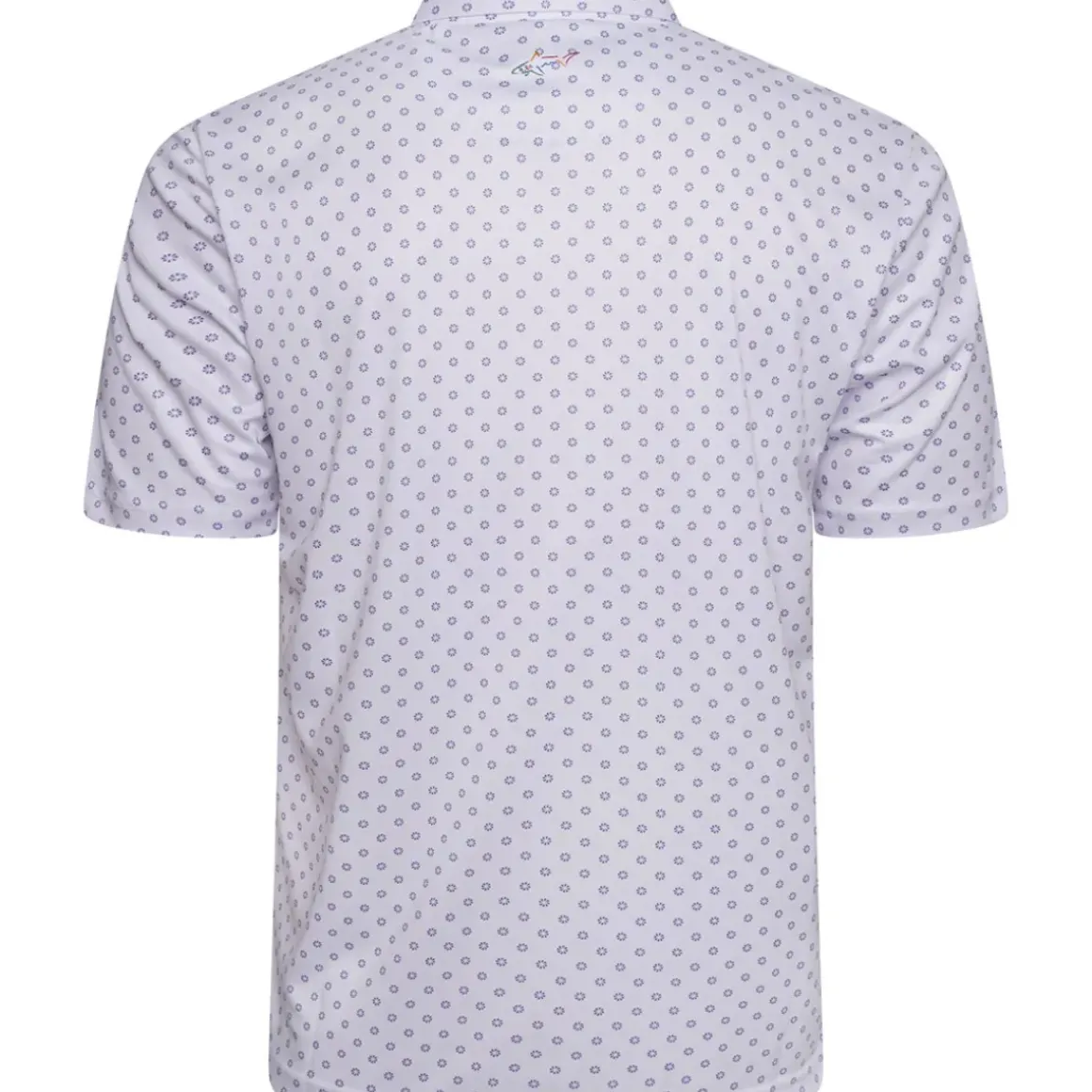 Greg Norman Men's Geo Fan Swirl Golf Polo Shirt