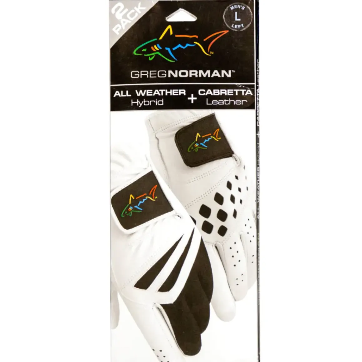 Greg Norman Men's Golf Gloves - 2 Pack