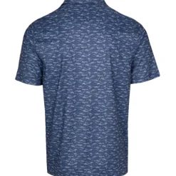 Greg Norman Men's Lab Shark Shadow Golf Polo Shirt