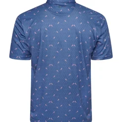 Greg Norman Men's Love Birds Print Golf Polo Shirt