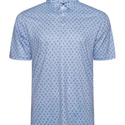 Greg Norman Men's Mini Palm Print Golf Polo Shirt