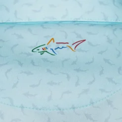 Greg Norman Men's Mini Shark Print Golf Polo Shirt