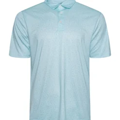Greg Norman Men's Mini Shark Print Golf Polo Shirt
