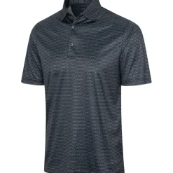 Greg Norman Men's ML75 Recycled Microlux Fine Stripe Golf Polo Shirt