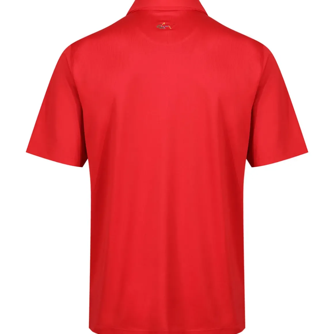 Greg Norman Men's Neck Logo Stretch Golf Polo Shirt