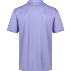 Greg Norman Men's Neck Logo Stretch Golf Polo Shirt