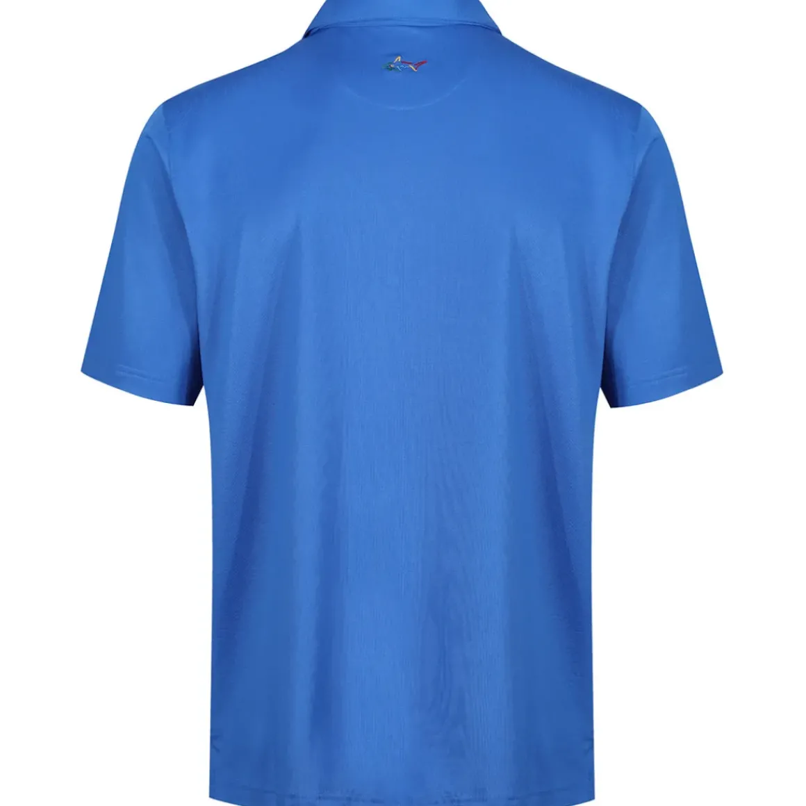 Greg Norman Men's Neck Logo Stretch Golf Polo Shirt