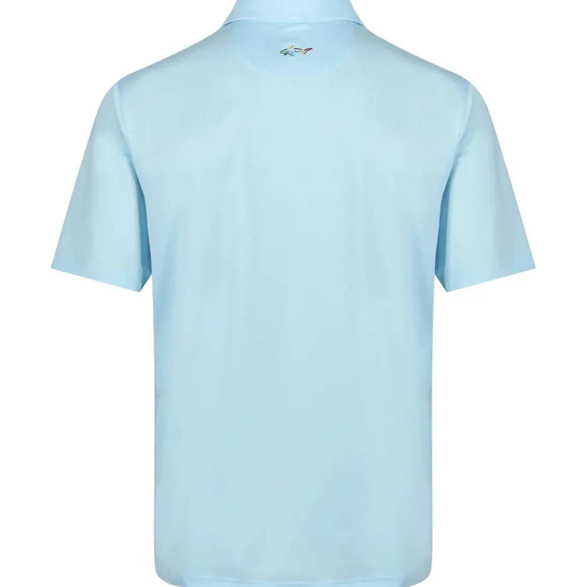 Greg Norman Men's Neck Logo Stretch Golf Polo Shirt