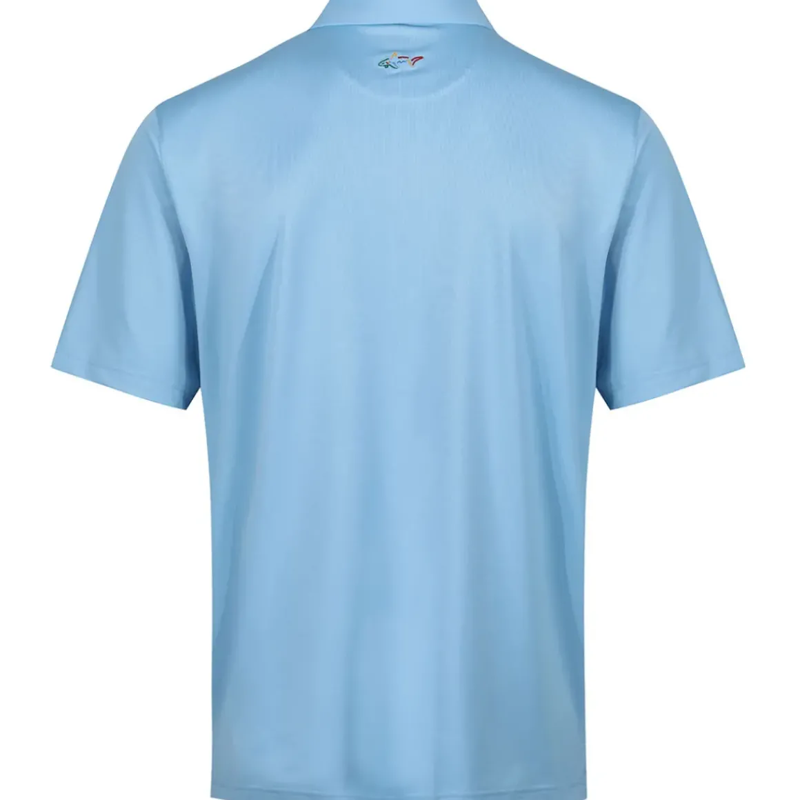 Greg Norman Men's Neck Logo Stretch Golf Polo Shirt