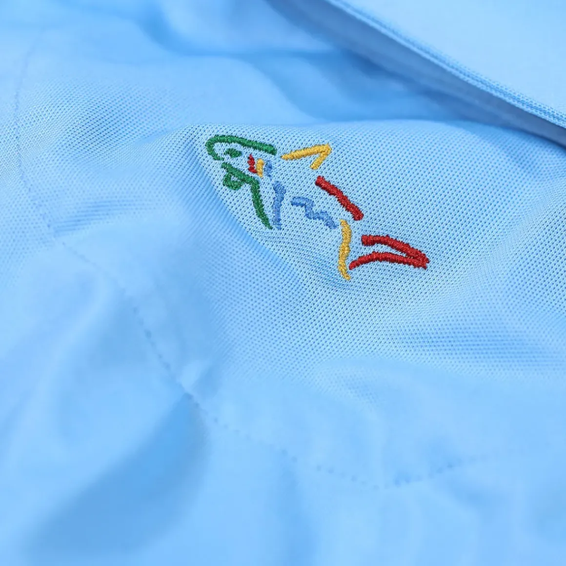 Greg Norman Men's Neck Logo Stretch Golf Polo Shirt