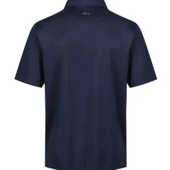 Greg Norman Men's Neck Logo Stretch Golf Polo Shirt