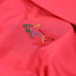 Greg Norman Men's Neck Logo Stretch Golf Polo Shirt