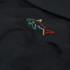 Greg Norman Men's Neck Logo Stretch Golf Polo Shirt