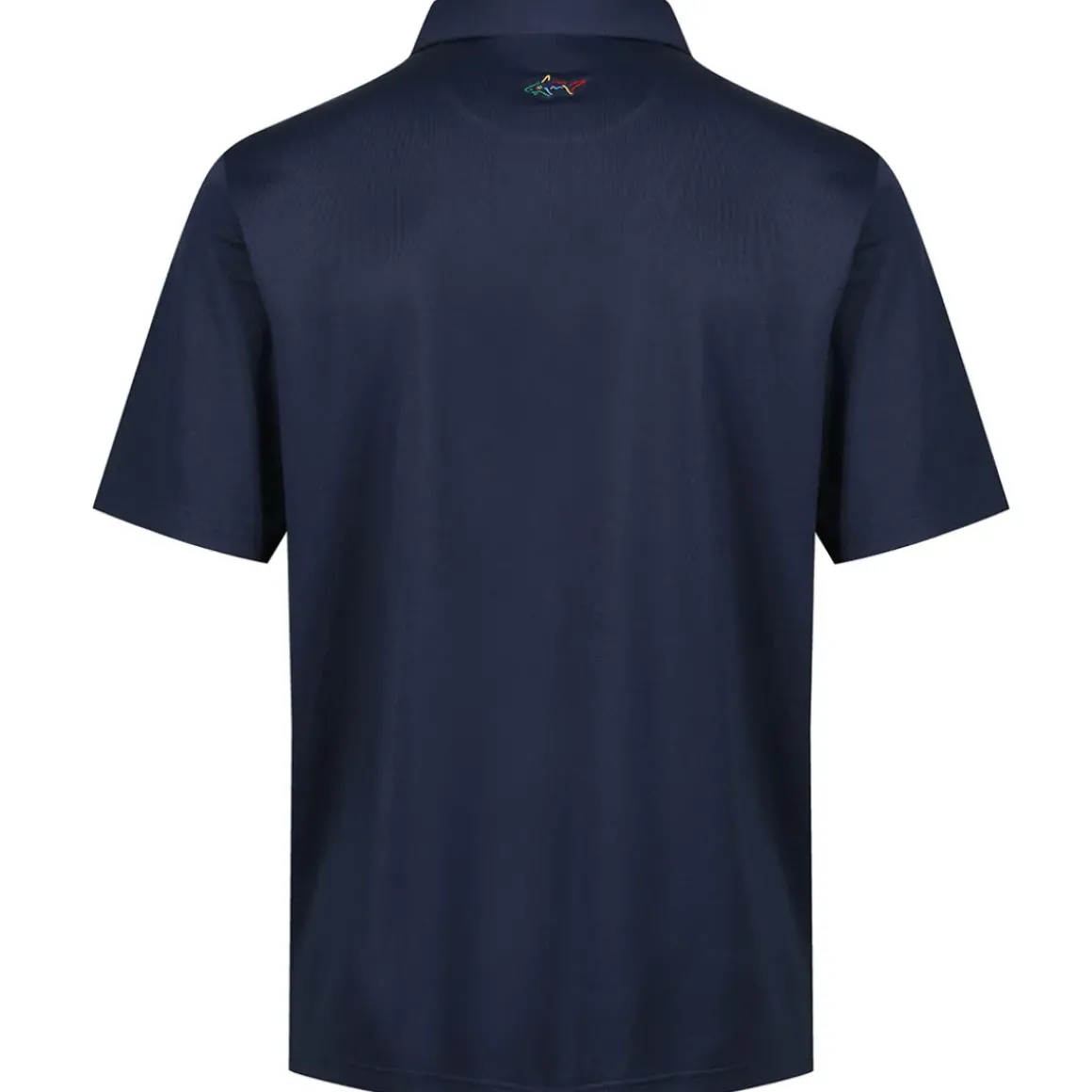 Greg Norman Men's Neck Logo Stretch Golf Polo Shirt