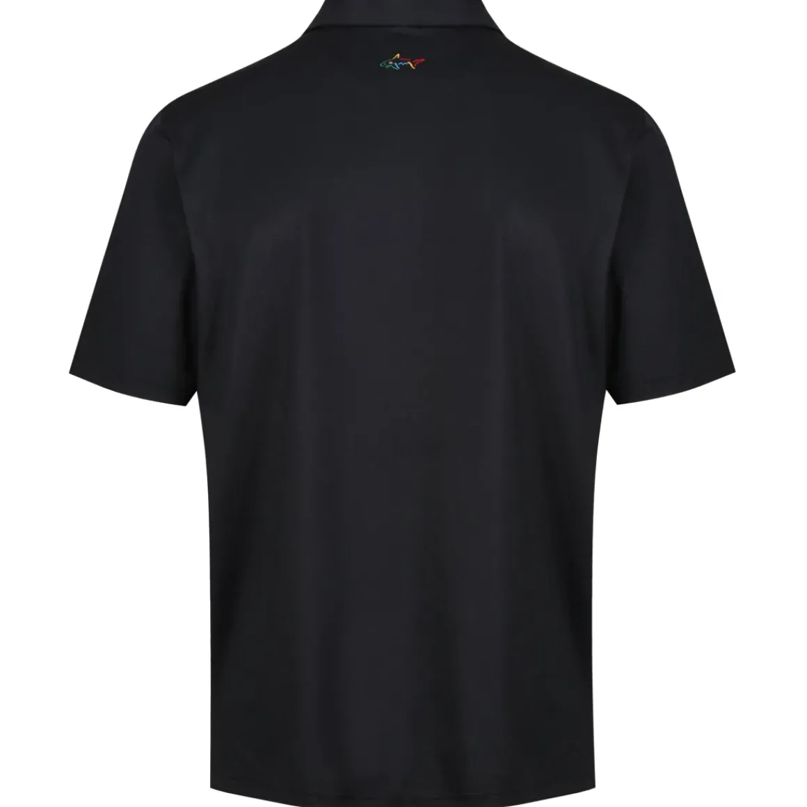 Greg Norman Men's Neck Logo Stretch Golf Polo Shirt