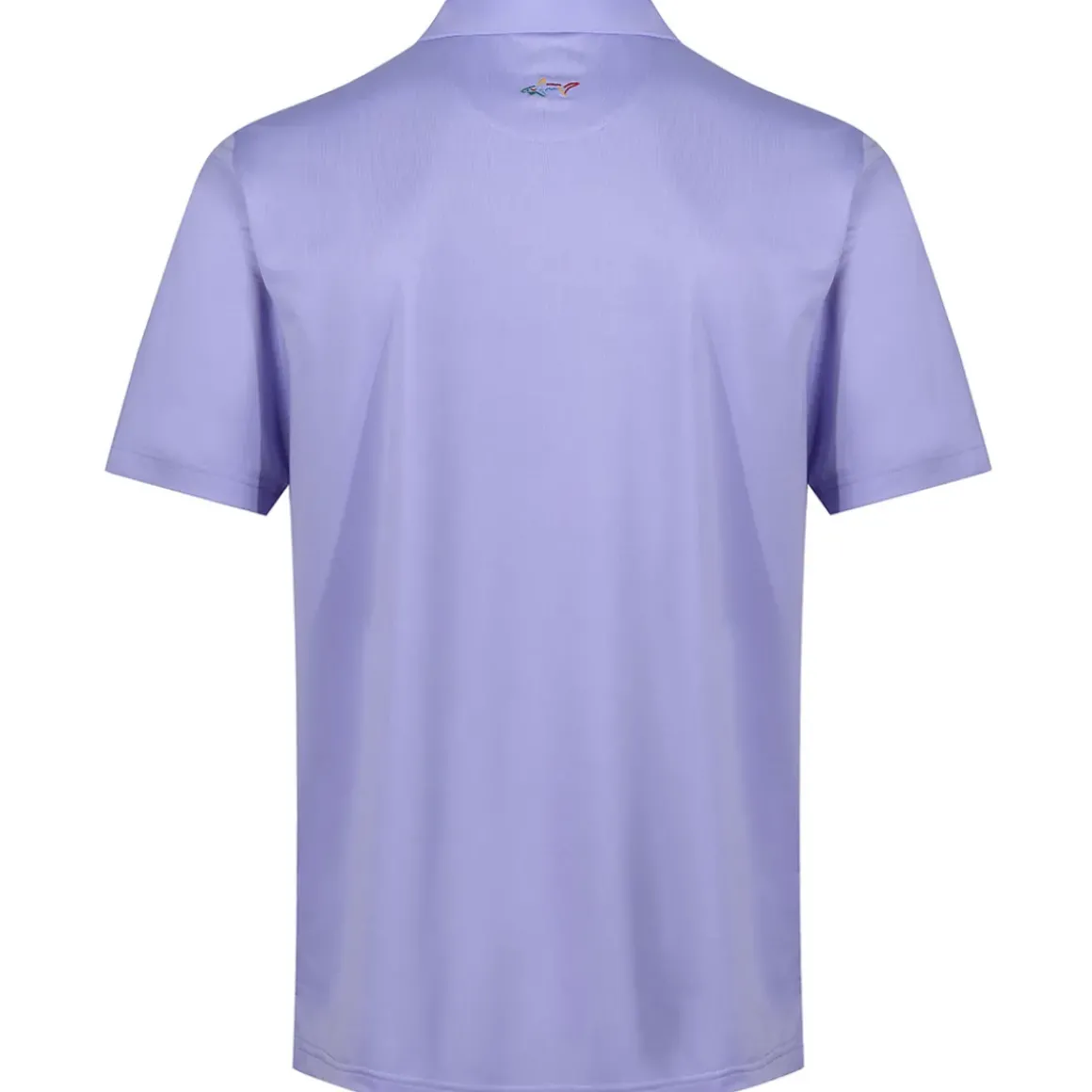 Greg Norman Men's Neck Logo Stretch Golf Polo Shirt