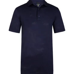 Greg Norman Men's Shark Jacquard Golf Polo Shirt