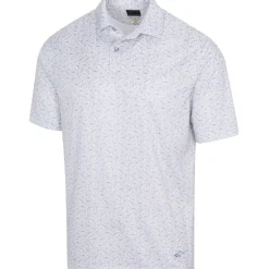 Greg Norman Men's Shark Sketch Golf Polo Shirt