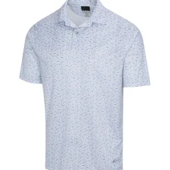 Greg Norman Men's Shark Sketch Golf Polo Shirt