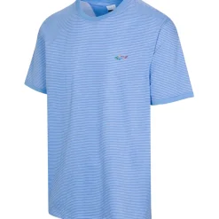 Greg Norman Men's Soft Cotton Stripe Golf T-Shirt
