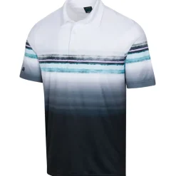 Greg Norman Men's Tidal Stripe ML75 Golf Polo Shirt