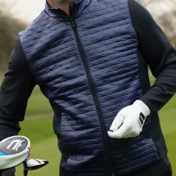 Greg Norman Men's Tidal Wave Full Zip Golf Jacket