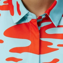 J.Lindeberg Ladies Dena Print Sleeveless Golf Polo Shirt