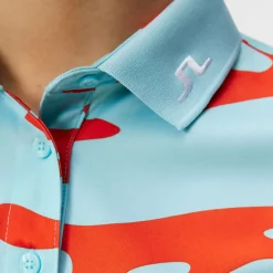 J.Lindeberg Ladies Tour Tech Print Golf Polo Shirt