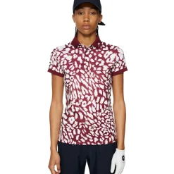 J.Lindeberg Ladies Tour Tech Print Golf Polo Shirt