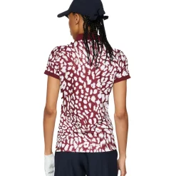 J.Lindeberg Ladies Tour Tech Print Golf Polo Shirt
