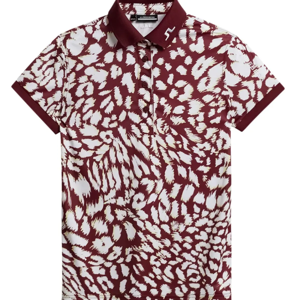 J.Lindeberg Ladies Tour Tech Print Golf Polo Shirt