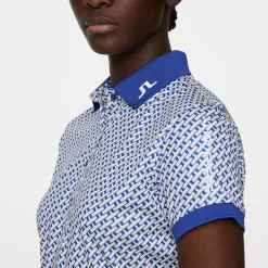 J.Lindeberg Ladies Tour Tech Print Golf Polo Shirt